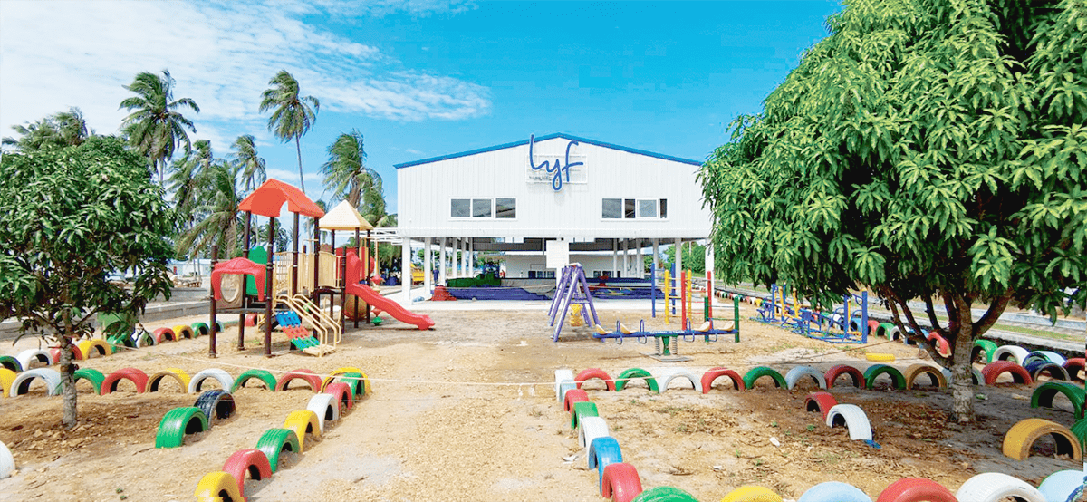 Setup playground for the children